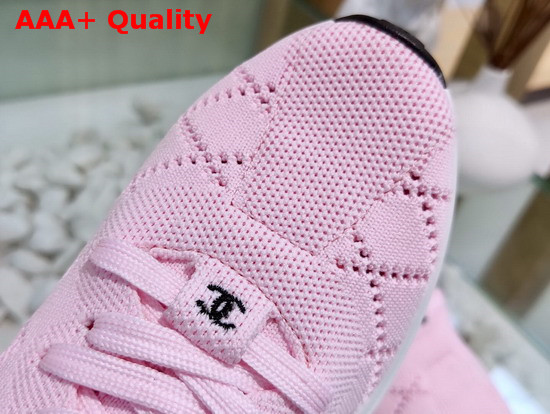 Chanel Sneakers Mixed Fibers Pink G35549 Replica