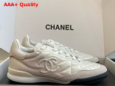 Chanel Sneakers Shiny Calfskin Calfskin and Suede Calfskin White G45839 Replica