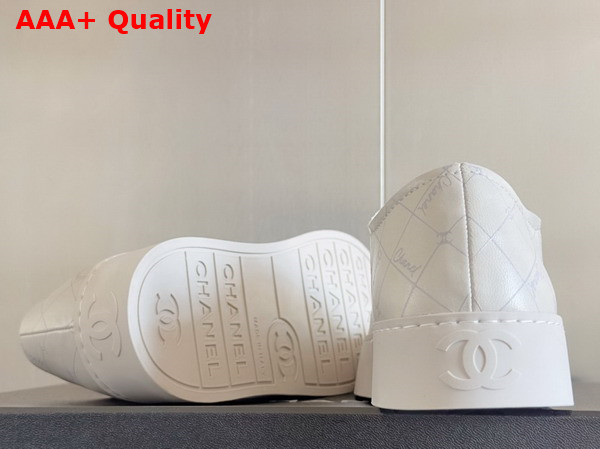 Chanel Sneakers in Printed Lambskin White G46368 Replica