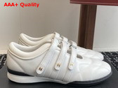Chanel Strap Shoe in White Lambskin Replica