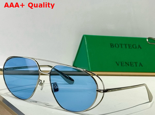 Bottega Veneta Classic Aviator Sunglasses Black Yellow Replica