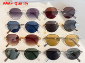 Dior CD Diamond R5U Blue Round Sunglasses Replica