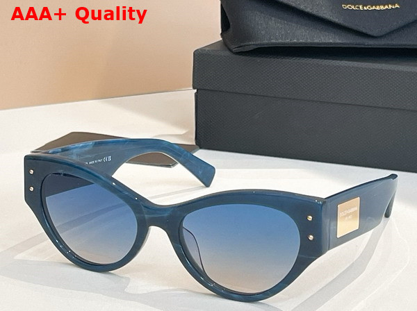 Dolce Gabbana DG Logo Plaque Sunglasses Black Replica