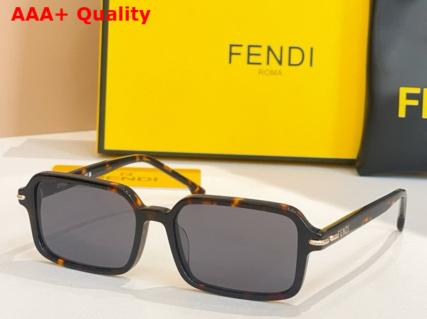 Fendi Selleria Black Acetate Sunglasses Replica