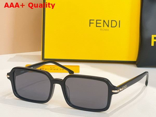 Fendi Selleria Black Acetate Sunglasses Replica