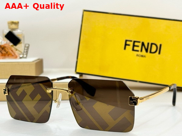 Fendi Sky Fashion Show Sunglasses in Brown Replica