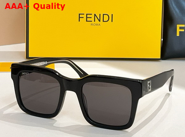 Fenid Square Sunglasses Havana Acetate Replica
