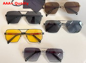 Prada Men Square Sunglasses with Prada Logo Replica