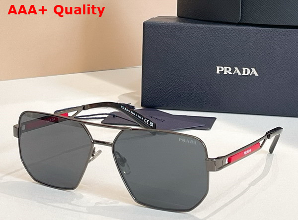 Prada Men Square Sunglasses with Prada Logo Replica