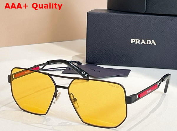 Prada Men Square Sunglasses with Prada Logo Replica