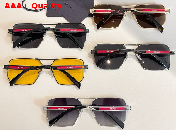 Prada Men Square Sunglasses with Prada Logo Replica
