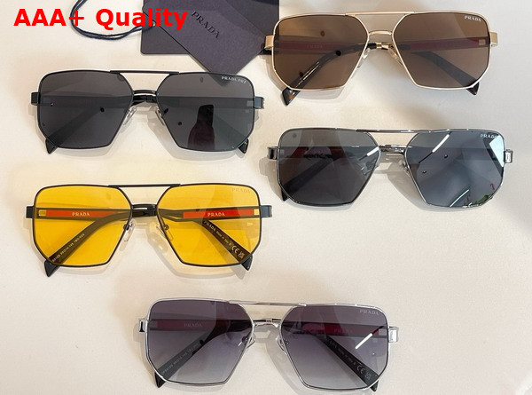 Prada Men Square Sunglasses with Prada Logo Replica