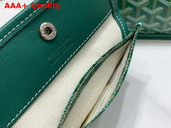 Goyard Anjou Mini Bag in Green Chevroches Calfskin and Goyardine Canvas Replica