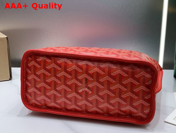 Goyard Anjou Mini Bag in Red Chevroches Calfskin and Goyardine Canvas Replica