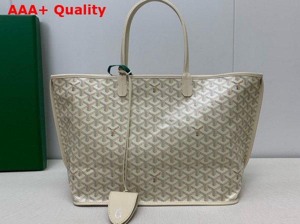 Goyard Anjou PM Seahorse Embroidery Sand Chevroches Calfskin and Goyardine Canvas Replica
