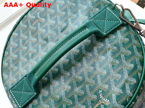Goyard Barrel 40 Sports Bag in Green Goyardine Canvas and Chevroches Calfskin Replica
