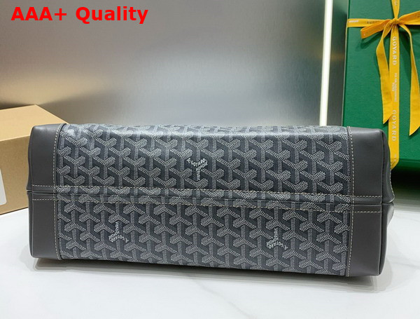 Goyard Bellechasse Biaude PM Bag in Gray Goyardine Canvas and Cervon Calfskin Replica