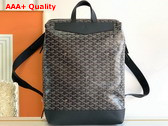 Goyard Cisalpin Backpack in Black Goyardine Canvas and Chevroches Calfskin Replica