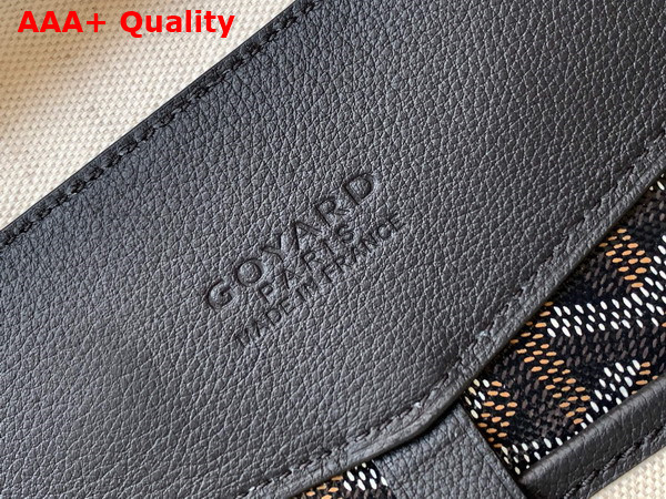 Goyard Cisalpin Backpack in Black Goyardine Canvas and Chevroches Calfskin Replica
