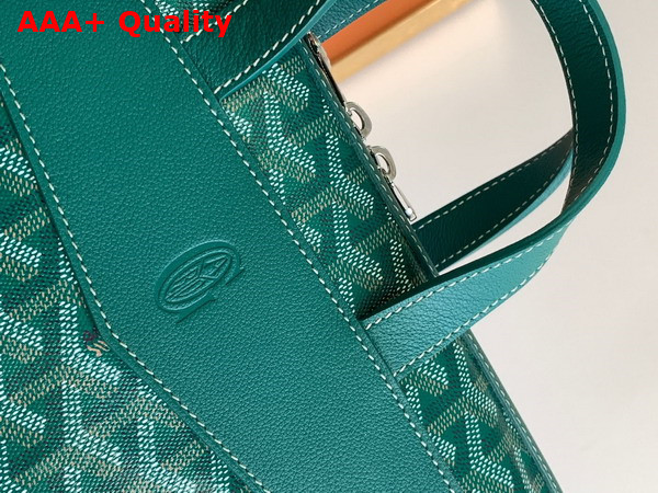 Goyard Cisalpin Backpack in Green Goyardine Canvas and Chevroches Calfskin Replica