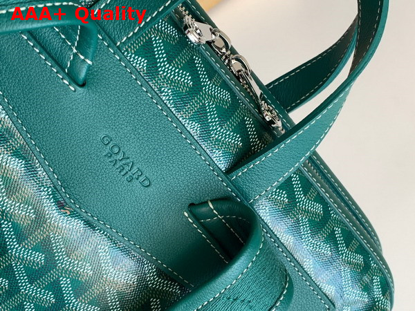 Goyard Cisalpin Backpack in Green Goyardine Canvas and Chevroches Calfskin Replica