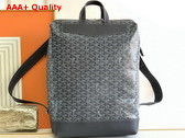 Goyard Cisalpin Backpack in Grey Goyardine Canvas and Chevroches Calfskin Replica