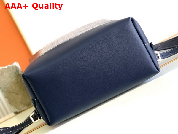 Goyard Cisalpin Backpack in Navy Blue Goyardine Canvas and Chevroches Calfskin Replica