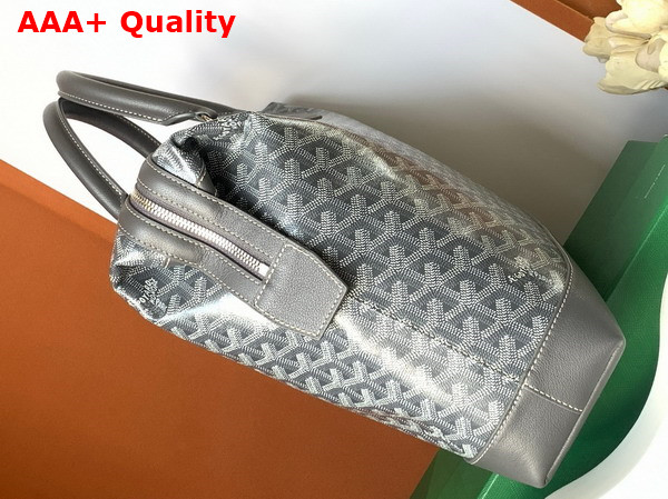 Goyard Cisalpin Document Case in Grey Goyardine Canvas and Chevroches Calfskin Replica
