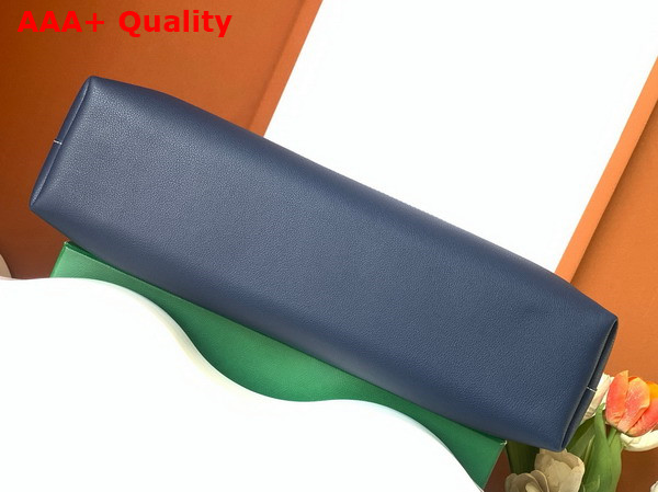 Goyard Cisalpin Document Case in Navy Blue Goyardine Canvas and Chevroches Calfskin Replica