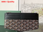 Goyard Insert Louise MM Black Goyardine Canvas and Vauzelles Calfskin Replica