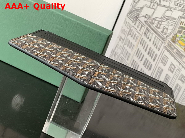 Goyard Insert Louise MM Black Goyardine Canvas and Vauzelles Calfskin Replica