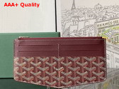 Goyard Insert Louise in Burgundy Goyardine Canvas and Vauzelles Calfskin Replica