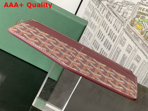Goyard Insert Louise in Burgundy Goyardine Canvas and Vauzelles Calfskin Replica
