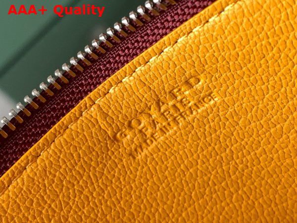 Goyard Insert Louise in Burgundy Goyardine Canvas and Vauzelles Calfskin Replica
