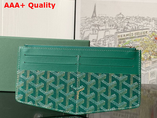 Goyard Insert Louise in Green Goyardine Canvas and Vauzelles Calfskin Replica