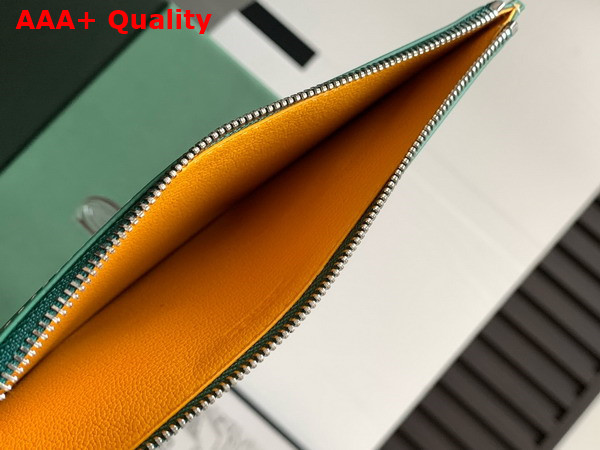 Goyard Insert Louise in Green Goyardine Canvas and Vauzelles Calfskin Replica