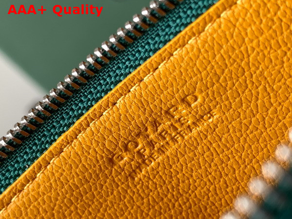 Goyard Insert Louise in Green Goyardine Canvas and Vauzelles Calfskin Replica