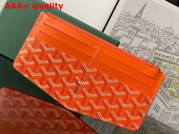 Goyard Insert Louise in Orange Goyardine Canvas and Vauzelles Calfskin Replica