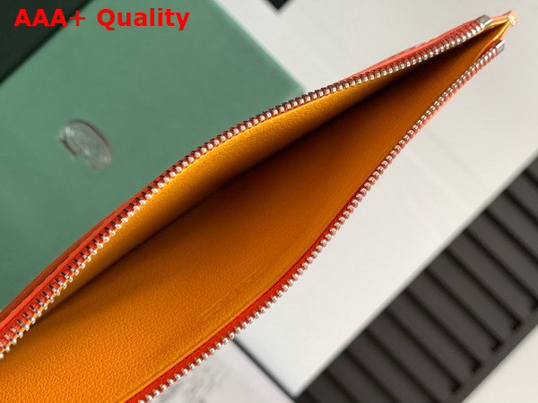 Goyard Insert Louise in Orange Goyardine Canvas and Vauzelles Calfskin Replica