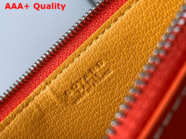 Goyard Insert Louise in Orange Goyardine Canvas and Vauzelles Calfskin Replica