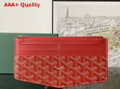 Goyard Insert Louise in Red Goyardine Canvas and Vauzelles Calfskin Replica