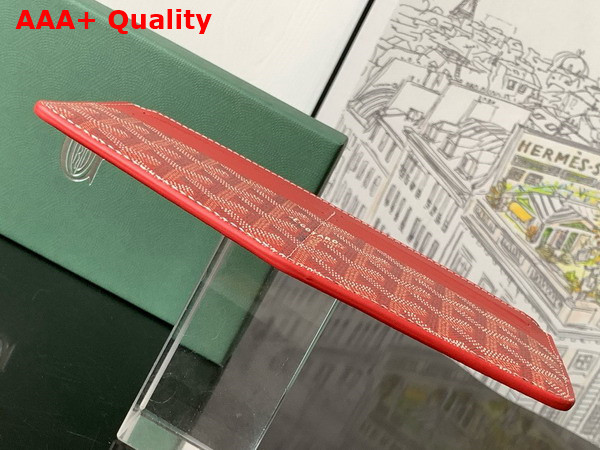 Goyard Insert Louise in Red Goyardine Canvas and Vauzelles Calfskin Replica