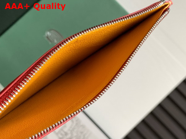 Goyard Insert Louise in Red Goyardine Canvas and Vauzelles Calfskin Replica