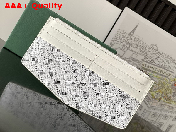 Goyard Insert Louise in White Goyardine Canvas and Vauzelles Calfskin Replica
