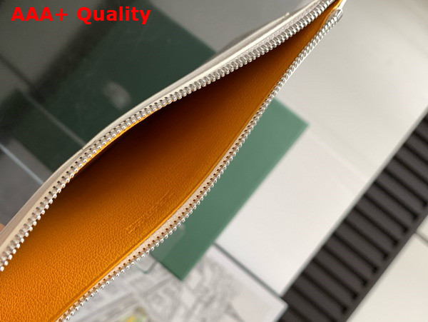 Goyard Insert Louise in White Goyardine Canvas and Vauzelles Calfskin Replica