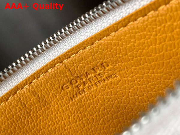 Goyard Insert Louise in White Goyardine Canvas and Vauzelles Calfskin Replica