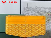 Goyard Insert Louise in Yellow Goyardine Canvas and Vauzelles Calfskin Replica