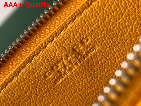Goyard Insert Louise in Yellow Goyardine Canvas and Vauzelles Calfskin Replica