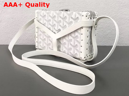 Goyard Minaudiere Trunk in White Replica