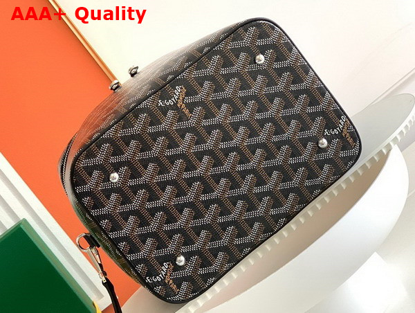 Goyard Muse Vanity Case in Black Goyardine Canvas and Cervon Calfskin Replica